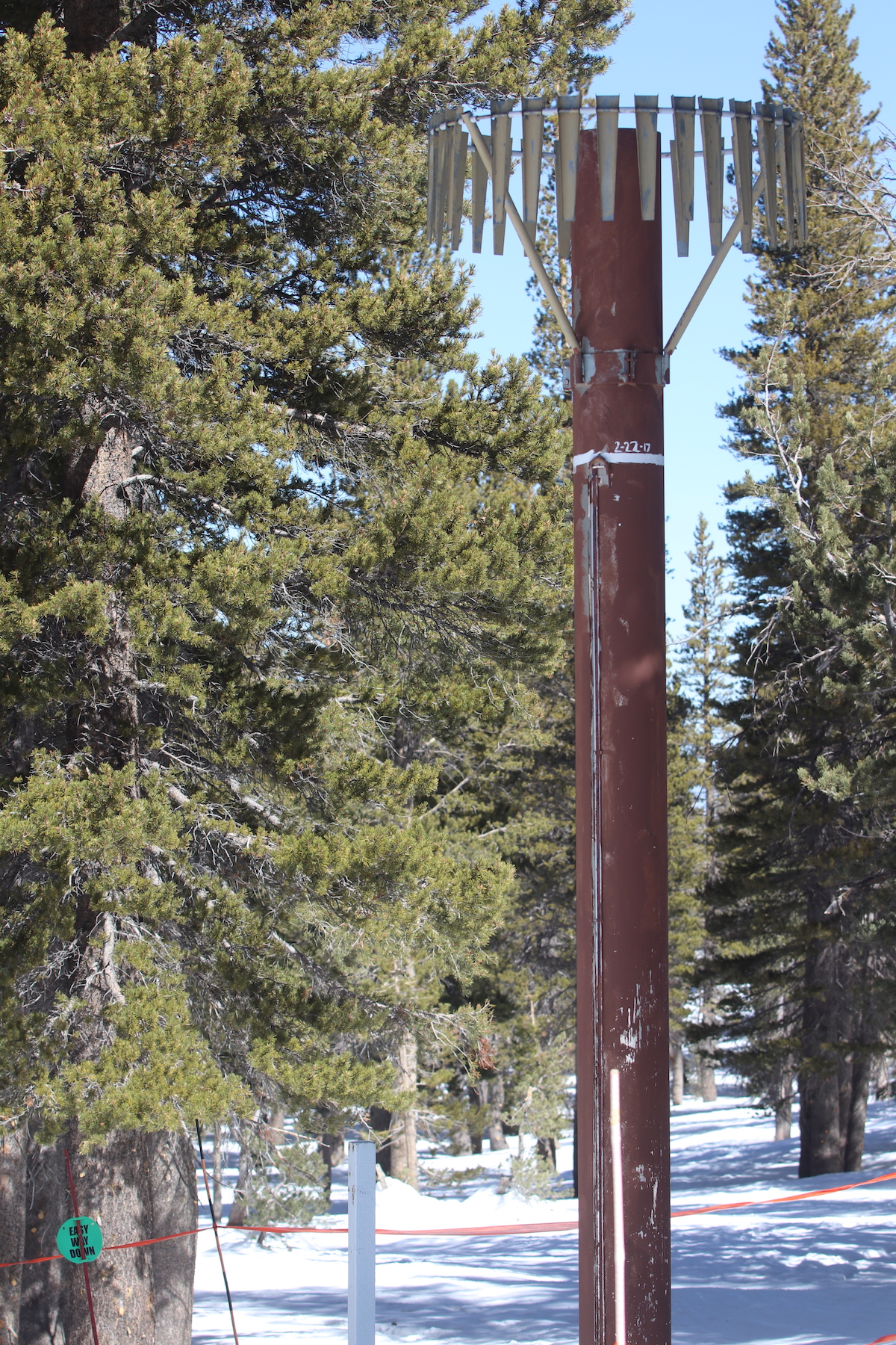 SNOTEL readings show snowpack and water content in the Sierra Nevada